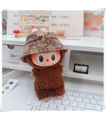 Шляпа для Лабубу Гучи коричневый