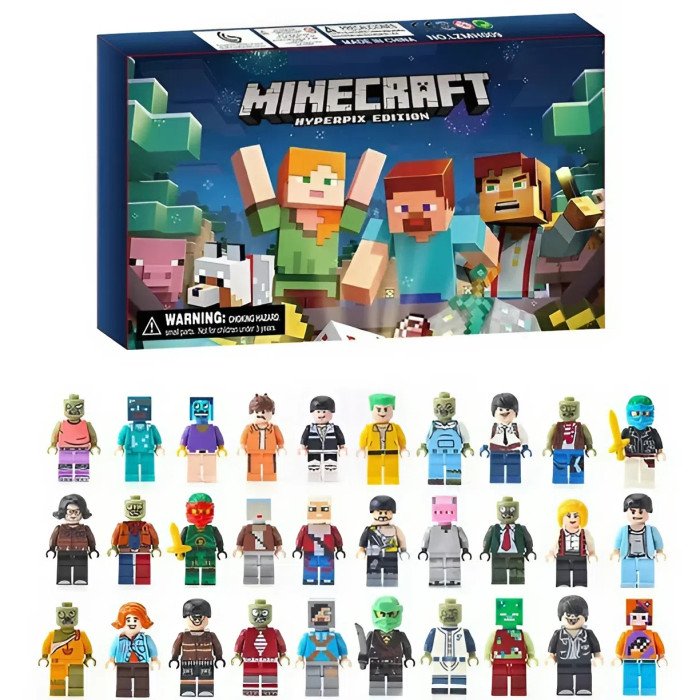 Набор Мини-Фигурок Майнкрафт Hyperpix Edition 24 фигурки фото - GRAYKA