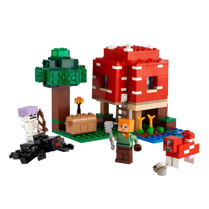Конструктор Minecraft The Mushroom House з Алекс та мобами