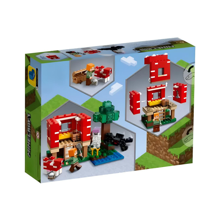 Конструктор Minecraft The Mushroom House з Алекс та мобами