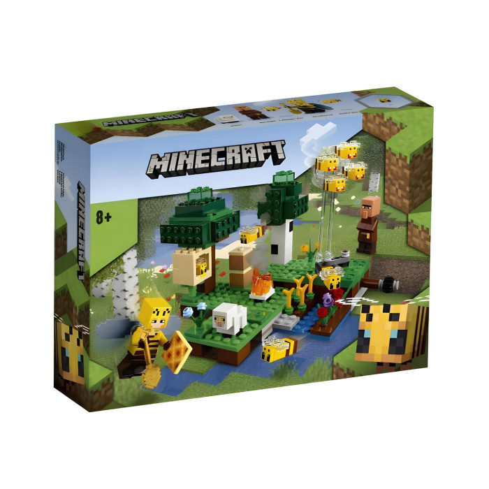 Конструктор Minecraft The Bee Farm з обертовим механізмом польоту