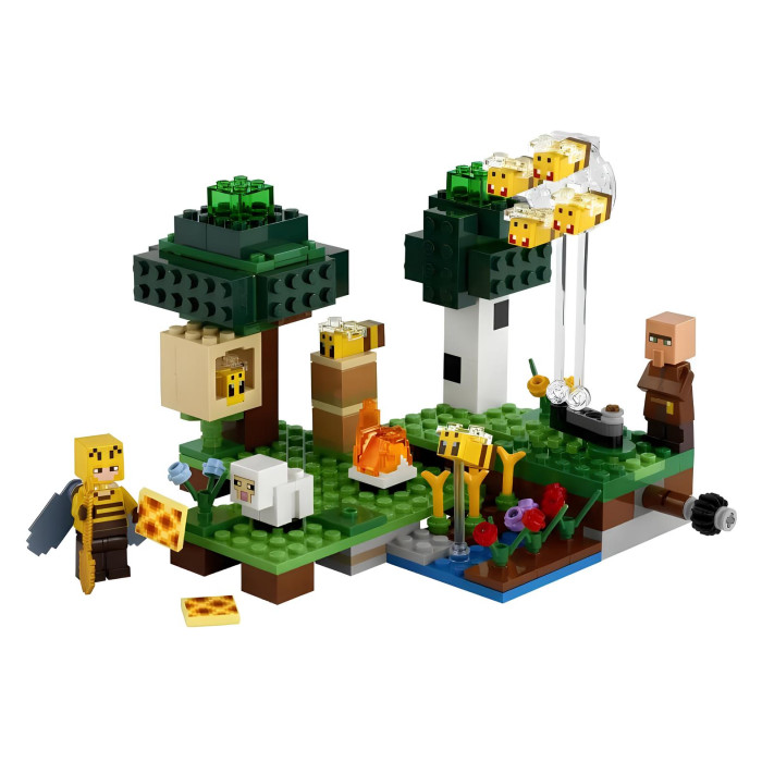 Конструктор Minecraft The Bee Farm з обертовим механізмом польоту