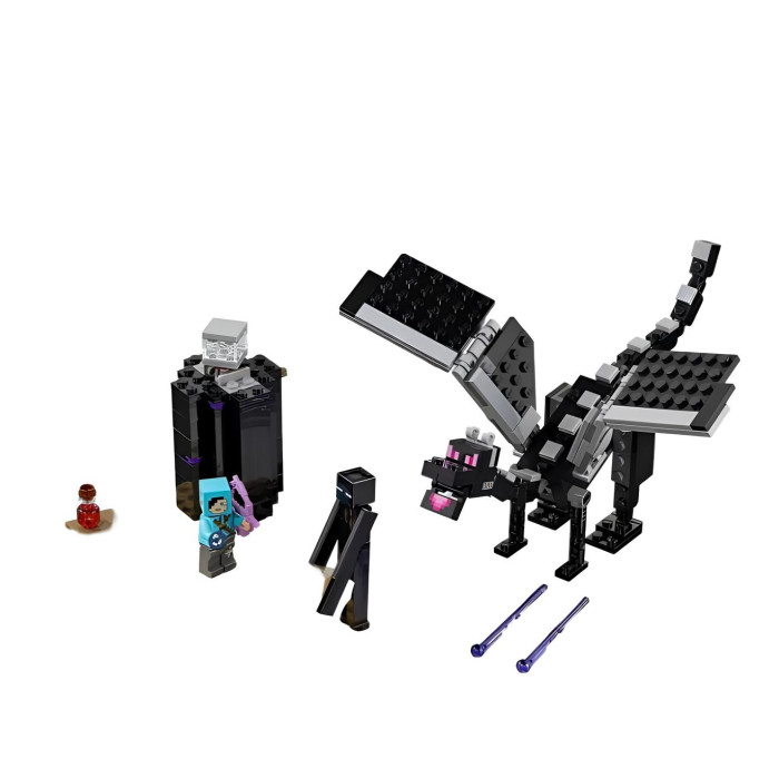 Гігантський конструктор Minecraft Місто Енда з фіолетовим LED-підсвічуванням