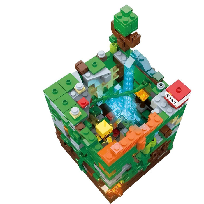 Конструктор Minecraft Сяюча печера з LED-підсвіткою лави