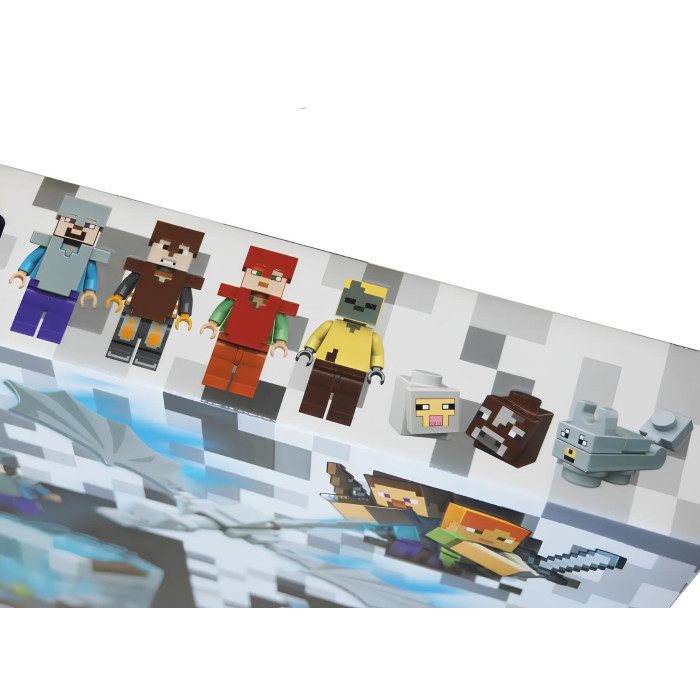 Конструктор Minecraft Сяюча крижана печера з блакитною LED-підсвіткою