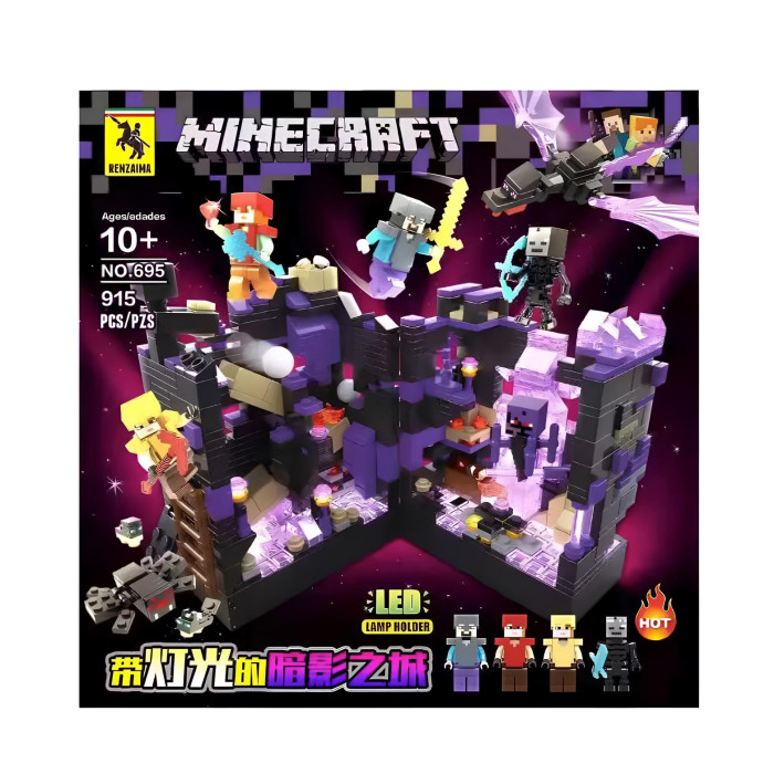 Конструктор Minecraft Битва з Ендер Драконом та обсидіановою колоною