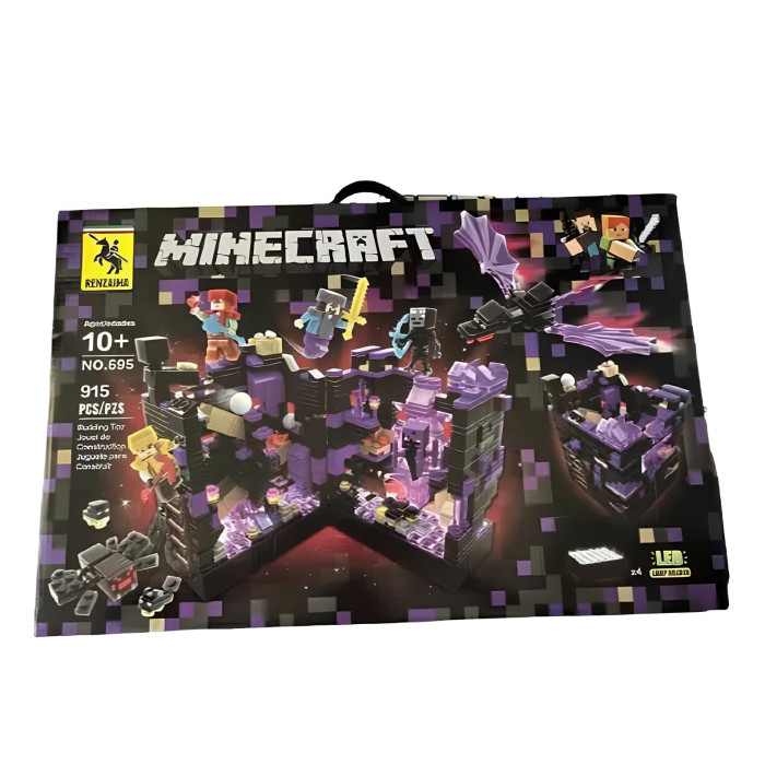 Конструктор Minecraft Битва з Ендер Драконом та обсидіановою колоною
