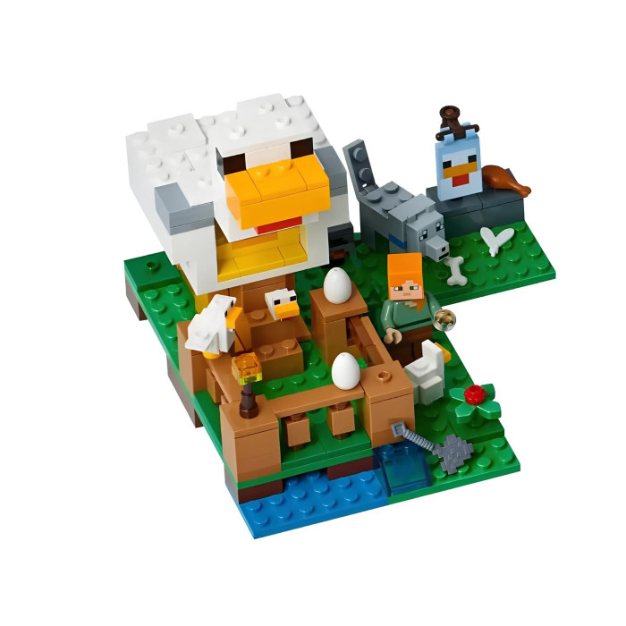 Конструктор Minecraft The Chicken Coop з механізмом скидання яєць