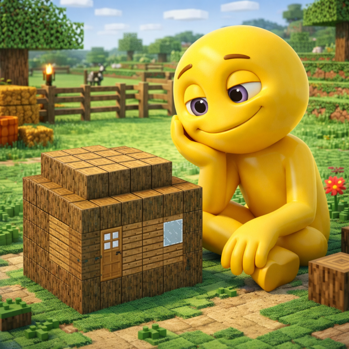 Конструктор Minecraft Дерев'яна хатина з кубиків на 78 деталей