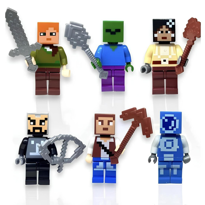 Конструктор Minecraft Портал у Незер із блоками лави та вогню