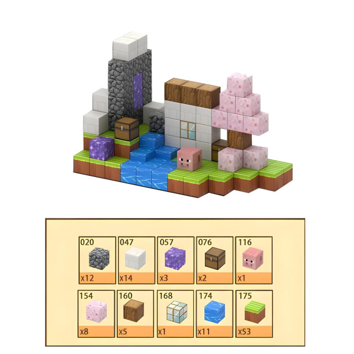 Конструктор Minecraft Будинок у вишневому гаю з деревом сакури