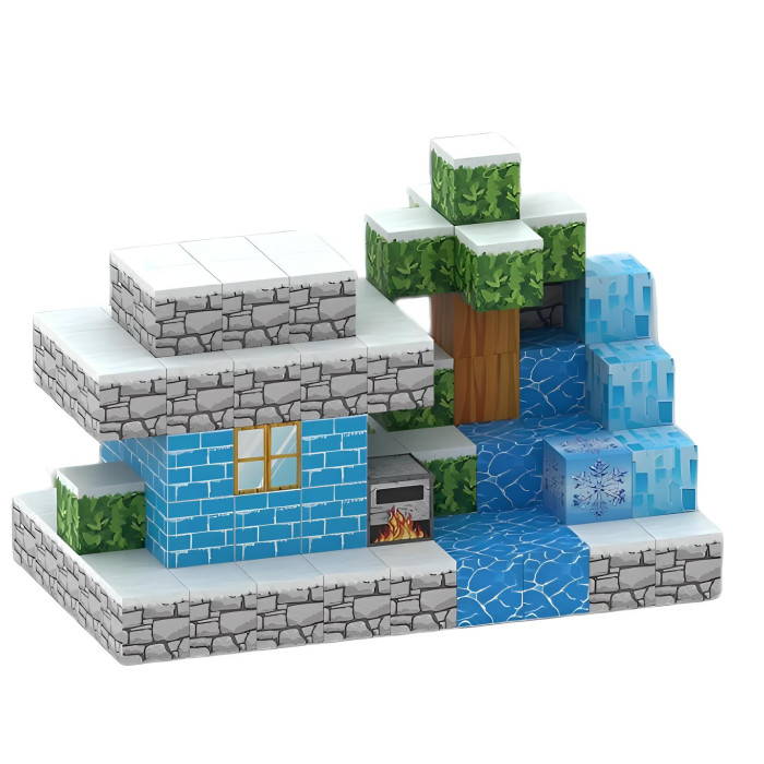 Конструктор Minecraft Крижаний будинок із засніженим дахом