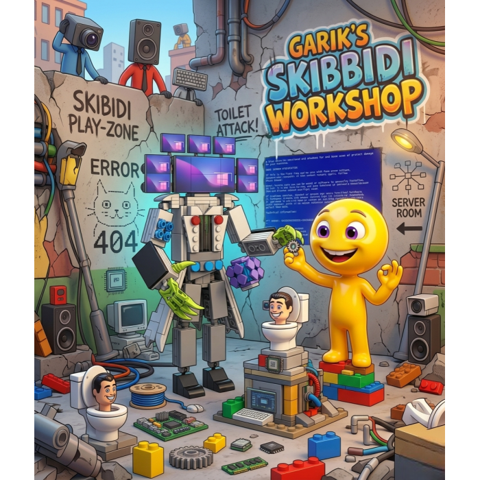 Конструктор Skibidi Toilet Computer man 265 ел фото - GRAYKA